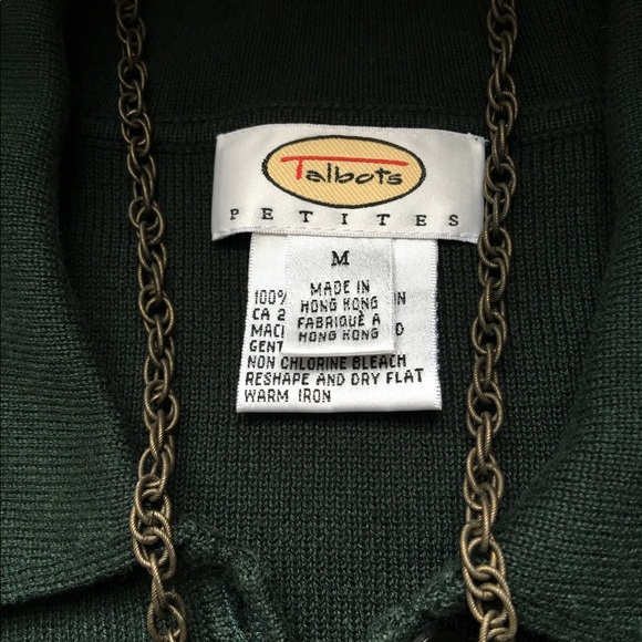 Beautiful emerald green Talbots cardigan!!🍀-SALE! - Picture 2 of 4